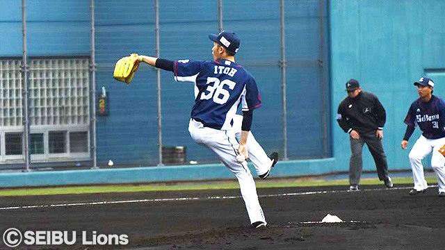 先発した伊藤投手