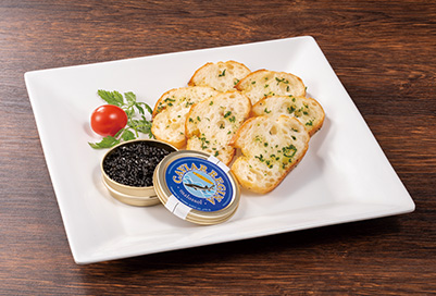 キャビア缶(50g)＆ガーリックトースト 13,000円