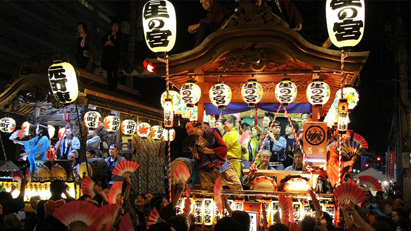 所沢市のお祭り様子