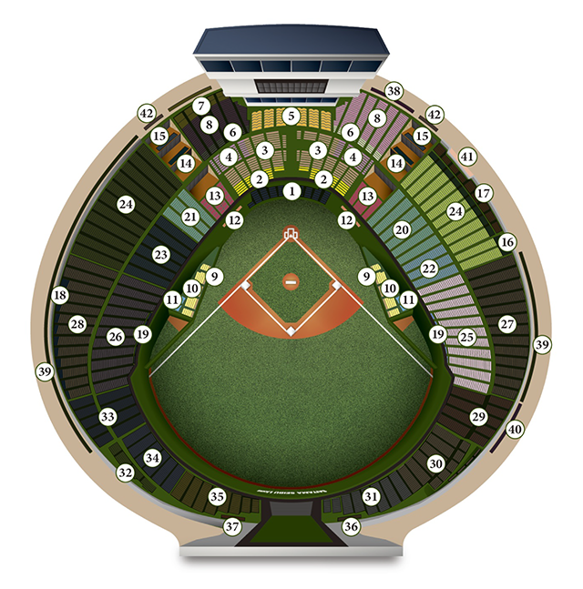 ベルーナドーム座席