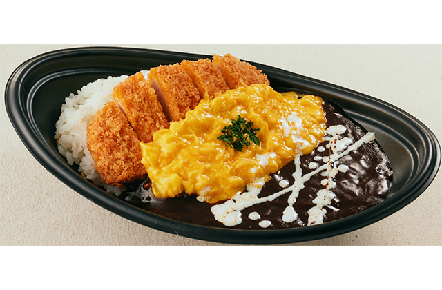 オムカツカレー