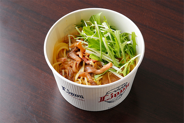 ベーコンと舞茸の和風スパゲティ