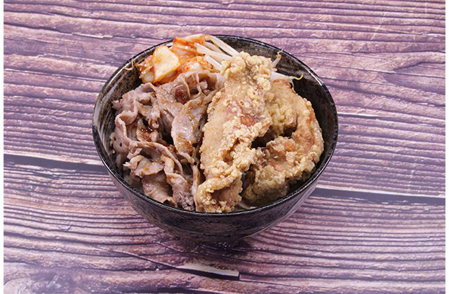 牛カルビから揚げ丼