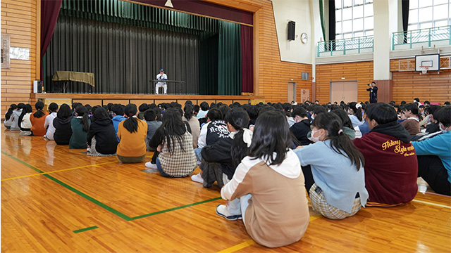 柳瀬小学校訪問時の様子