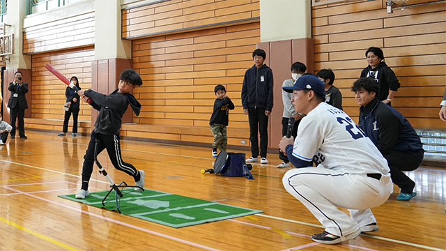 柳瀬小学校訪問時の様子