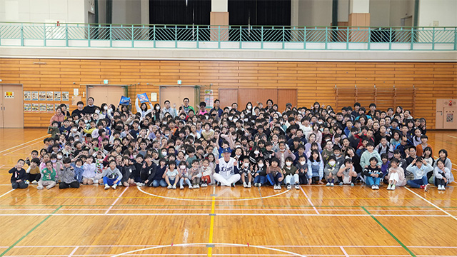 柳瀬小学校訪問時の様子