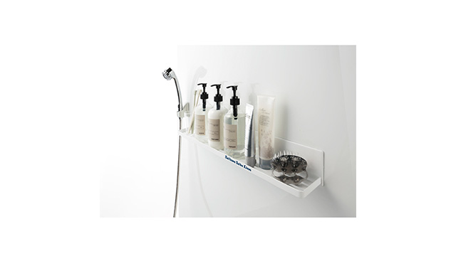 マグネットバスルームラック【ホワイト/ブラック】