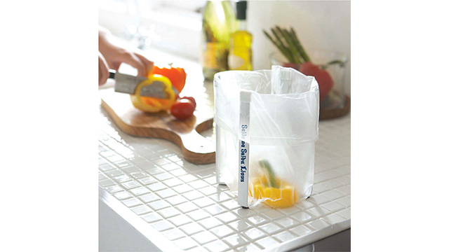 ポリ袋エコホルダー【ホワイト/ブラック】