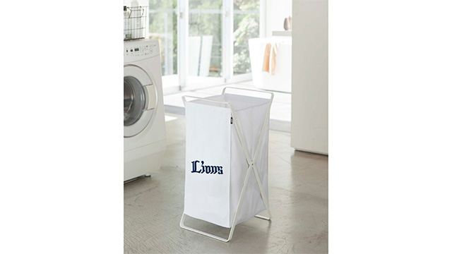 ランドリーバスケット【ホワイト/ブラック】