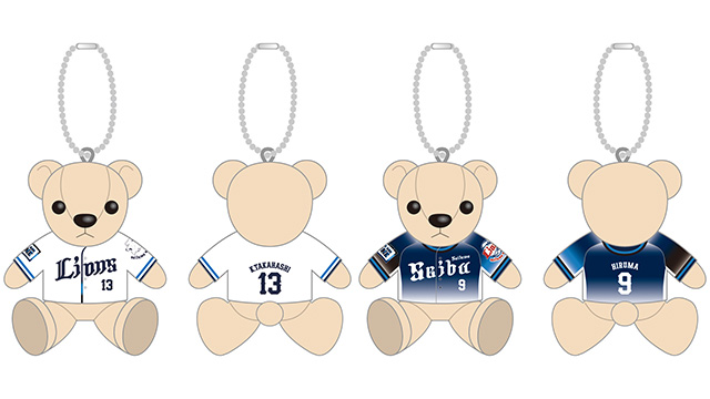 ユニフォームテディベア(ホーム・ビジター) 見本