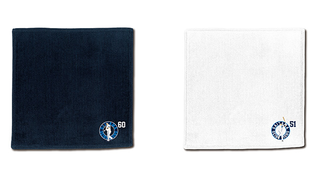 ハンドタオル(ネイビー/ホワイト)