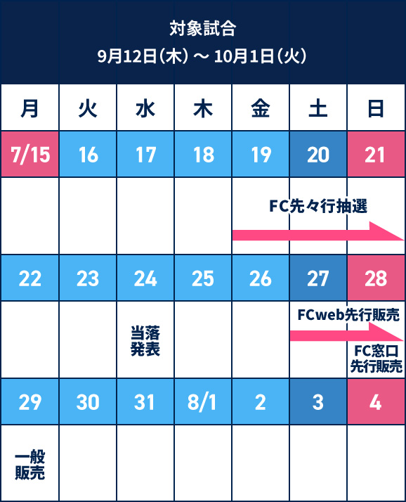 明日7/27(土)はFcweb先行販売日！】レギュラーシーズンホーム