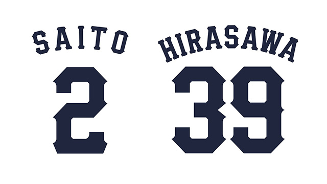 選手アイロンシート 見本