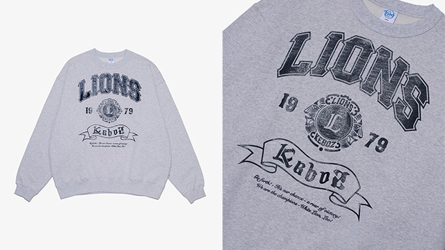 SWEAT CREWNECK GRAY【M/L/XL】