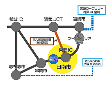 南郷中央公園 車