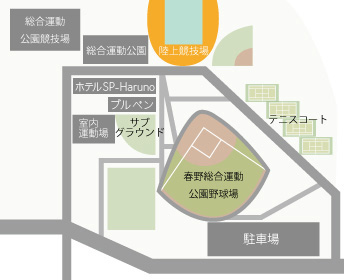 春野総合運動公園 全体平面図