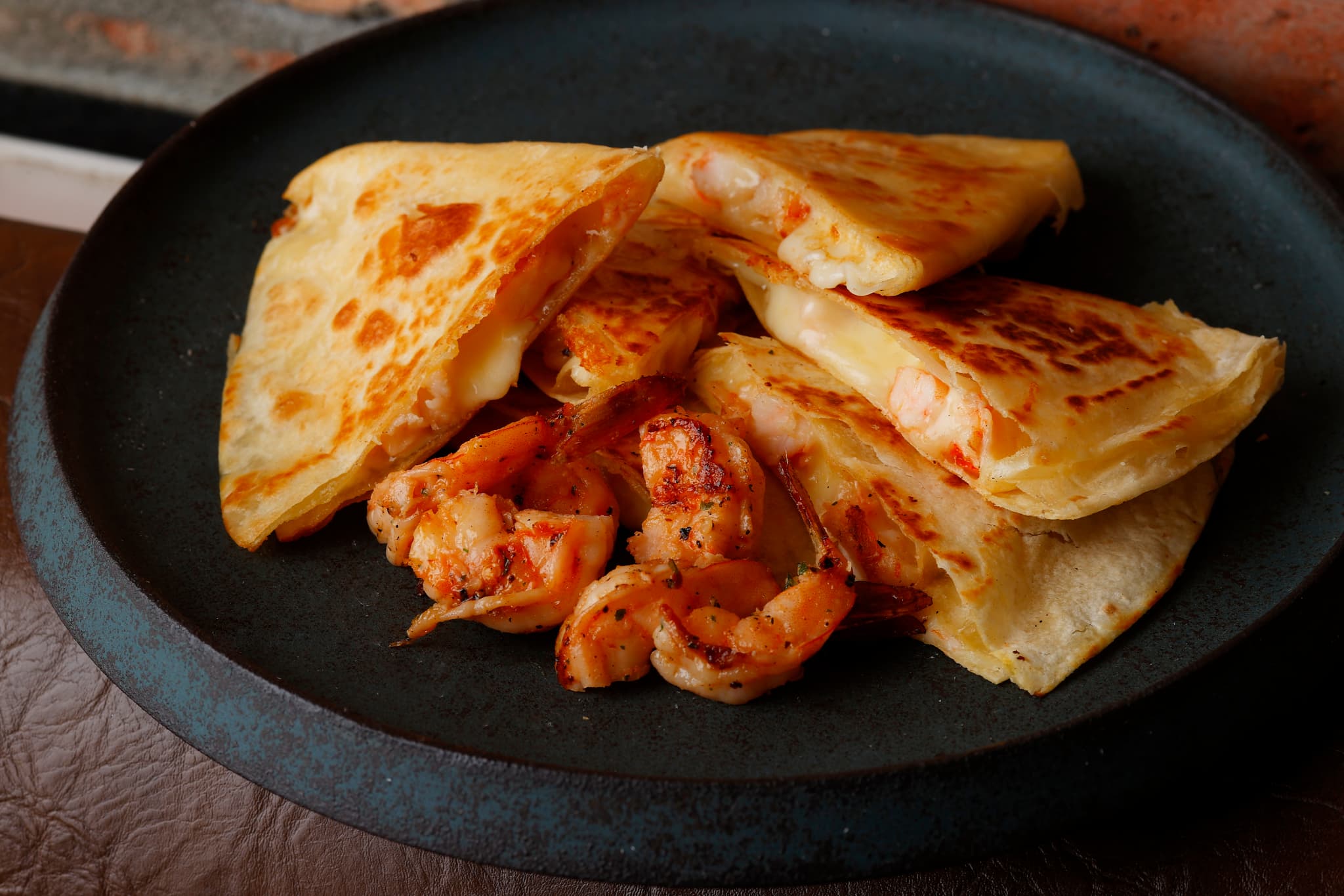 スパイシーシュリンプのケサディーヤ レシピ