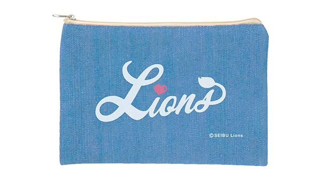 デニムフラットポーチ