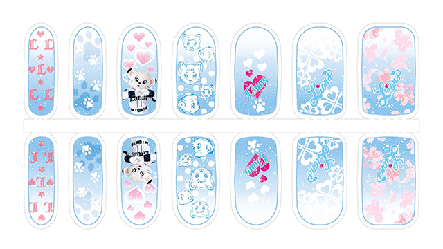 チアアップネイルシール