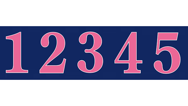 背番号アイロンシート