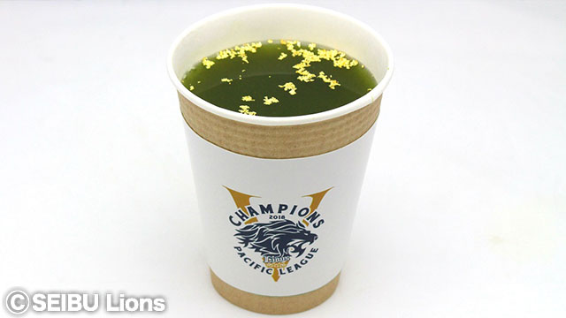 パ・リーグ優勝記念ロゴステッカー付きスリーブ・金粉入り狭山茶