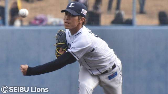 齊藤大投手はリズムの良い投球を披露