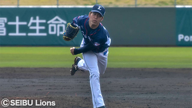 齊藤大投手は安定した投球を見せた