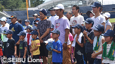 野球教室の様子2