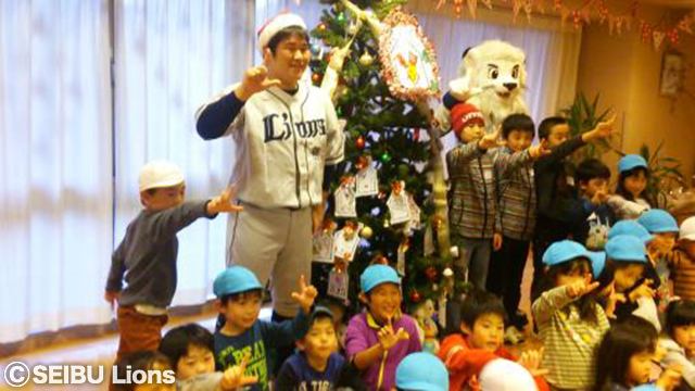 中村選手訪問時の様子