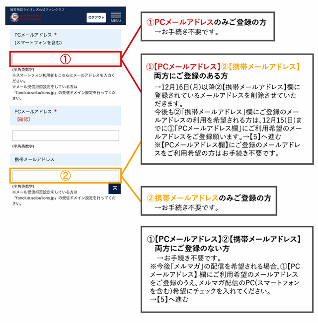 メールアドレス欄
