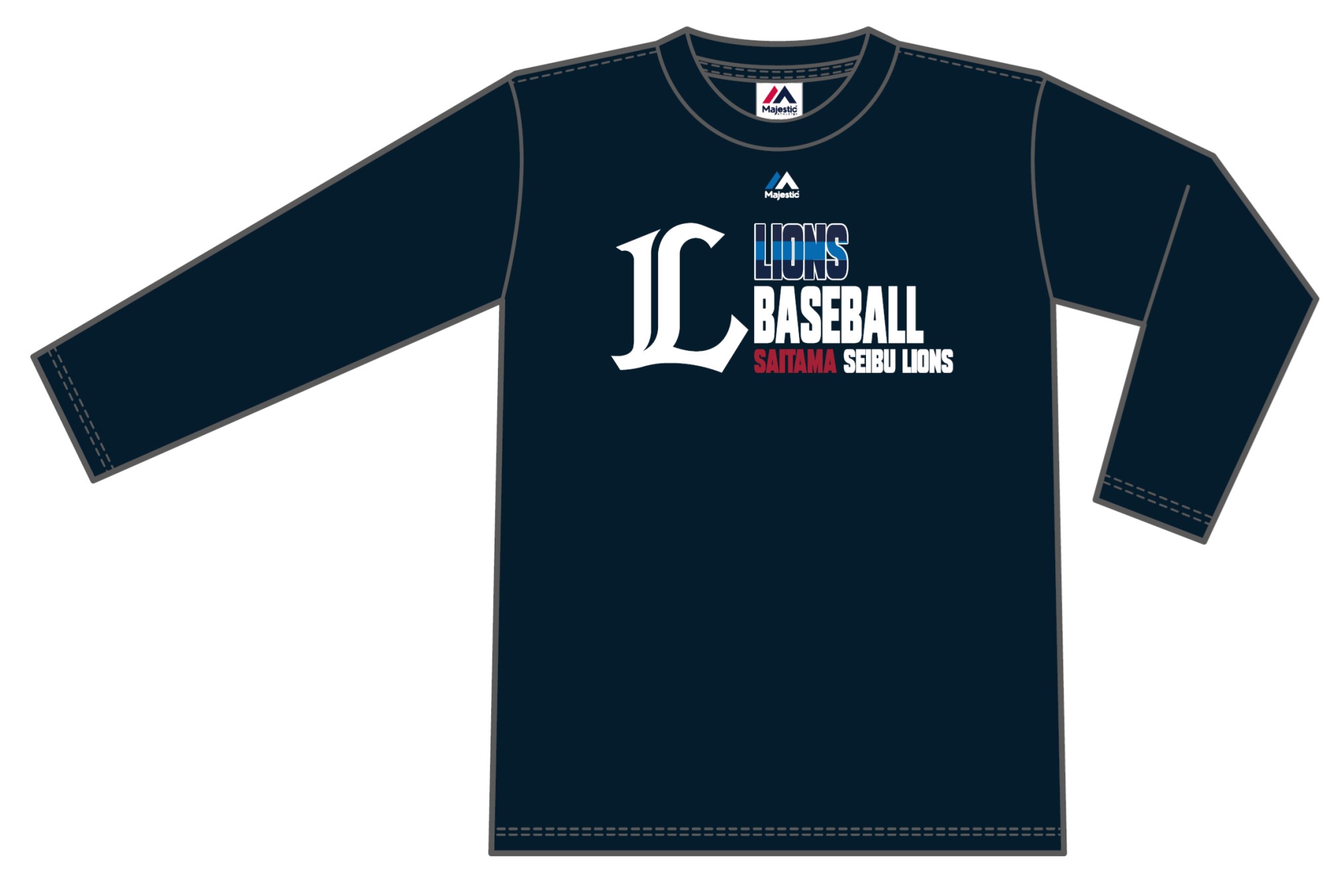 [マジェスティック]ロゴ長袖Tシャツ