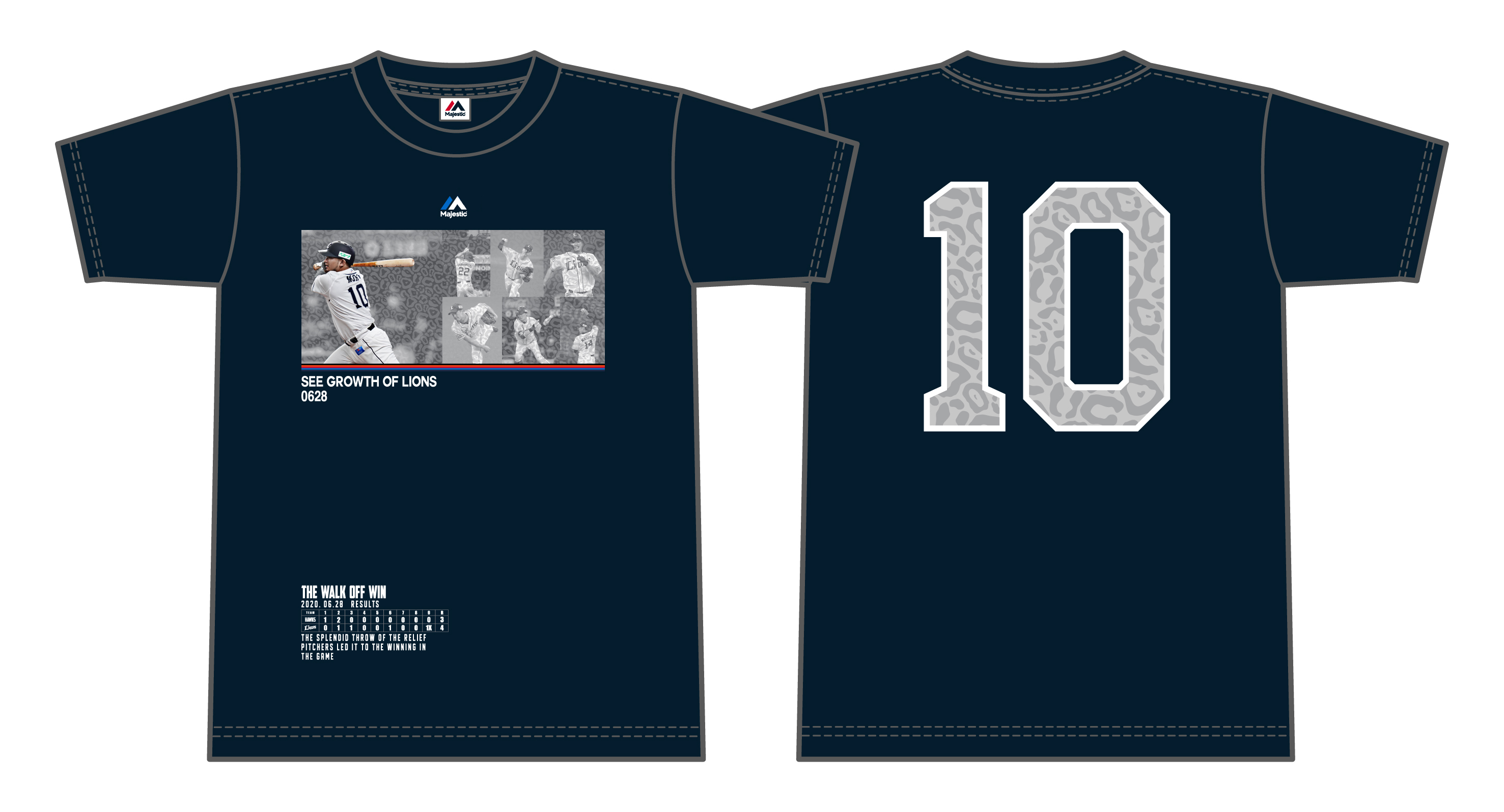 森選手サヨナラヒット記念Tシャツのイメージ画像