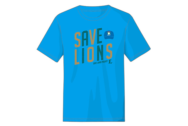 「SAVE LIONS」チャリティTシャツのイメージ画像