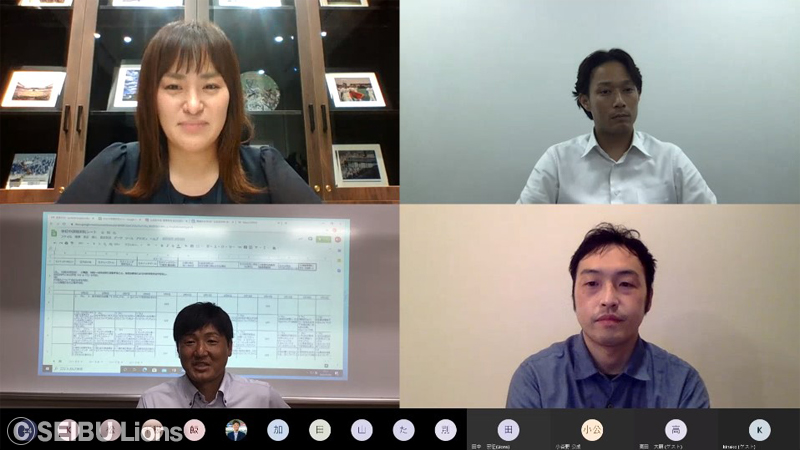 オンラインbaseballサミットの様子①