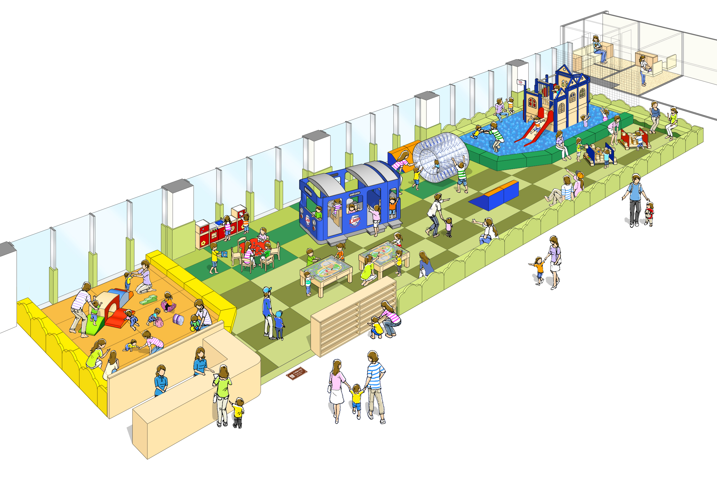 屋内のあそび場「ライオンズキッズパーク」