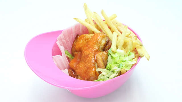 ピンクヘルメットポテト&バッファローチキン