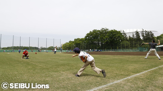 第二球場キャッチボール2