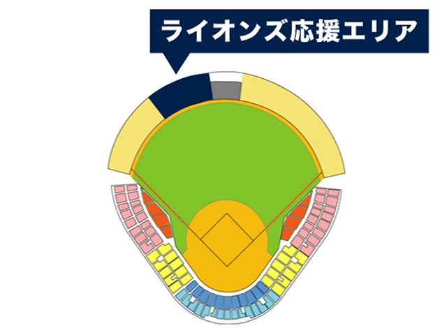 ライオンズ応援席(レフト側)