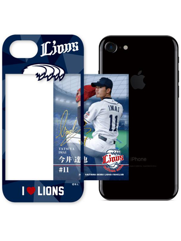 選手カードiPhoneケース ネイビー