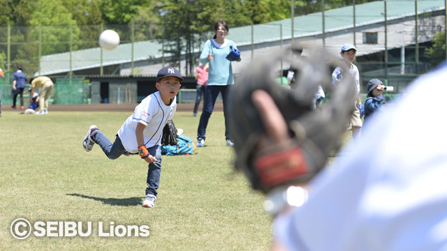 第二球場キャッチボール2