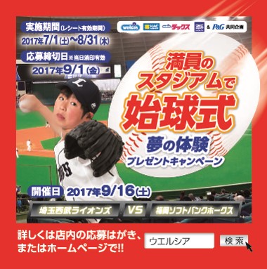 満員のスタジアムで始球式