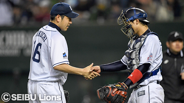 菊池投手・炭谷選手「2017プロ野球最優秀バッテリー賞」受賞