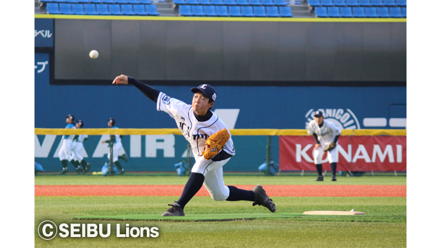 チーム最速125km/hを計測した#13佐藤投手