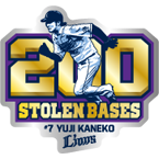 金子選手200盗塁
