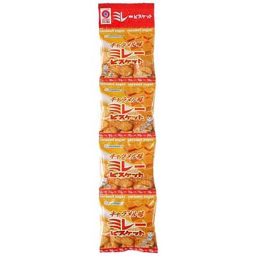 4連ミレービスケット キャラメル味