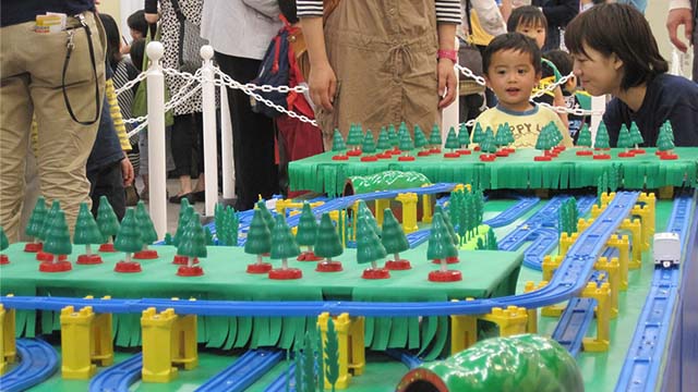 プラレールあみだくじ体験画像