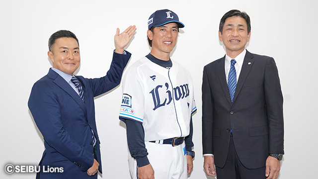 新ユニフォームのキャップ広告スポンサーに日本管材センターが
