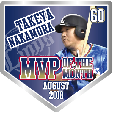 中村選手8月度月間MVP