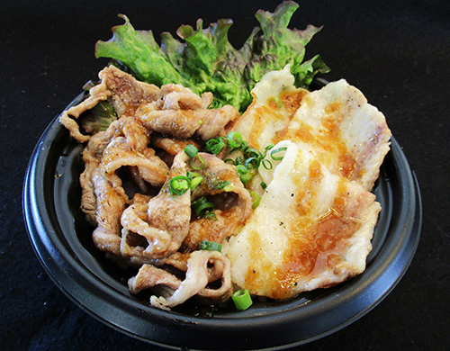 牛・豚カルビ焼き交流丼