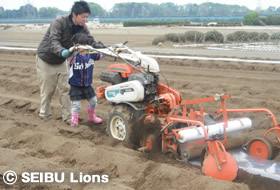 写真:良くできました！シート貼りの様子